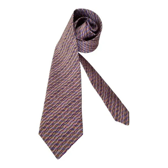 MISSONI Muticolor Art Print Silk Tie Italy 59/3.75 EC